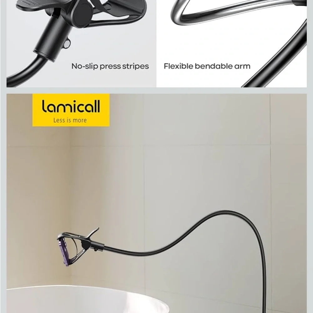 Lamicall Black Flexible Phone Holder